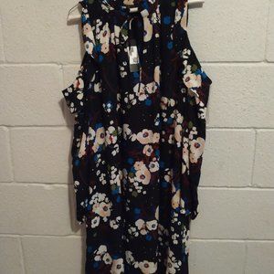 Floral Cold Shoulder Dress